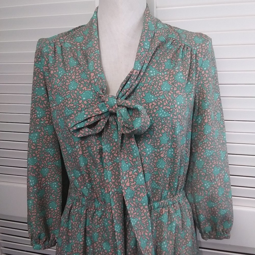 Tinley Road Dress Tie Front Bow Cottage Core Floral Womens Small - Picture 4 of 12